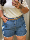 SHORT JEANS COM CINTO