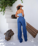 CALÇA WIDE LEG JEANS