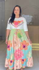 VESTIDO LONGO TROPICAL