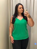 BLUSA REGATA COM ALÇAS TRABALHADAS