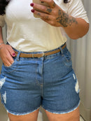 SHORT JEANS COM CINTO