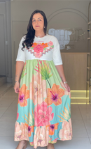 VESTIDO LONGO TROPICAL