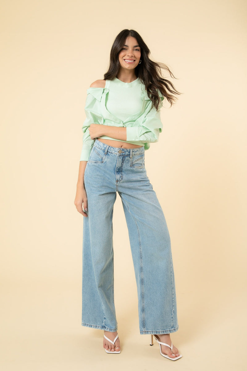 BLUSA VERDE MENTA