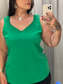 BLUSA REGATA COM ALÇAS TRABALHADAS