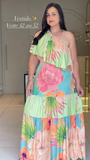 VESTIDO FLORIDO PEÇA ÚNICA