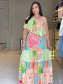 VESTIDO FLORIDO PEÇA ÚNICA