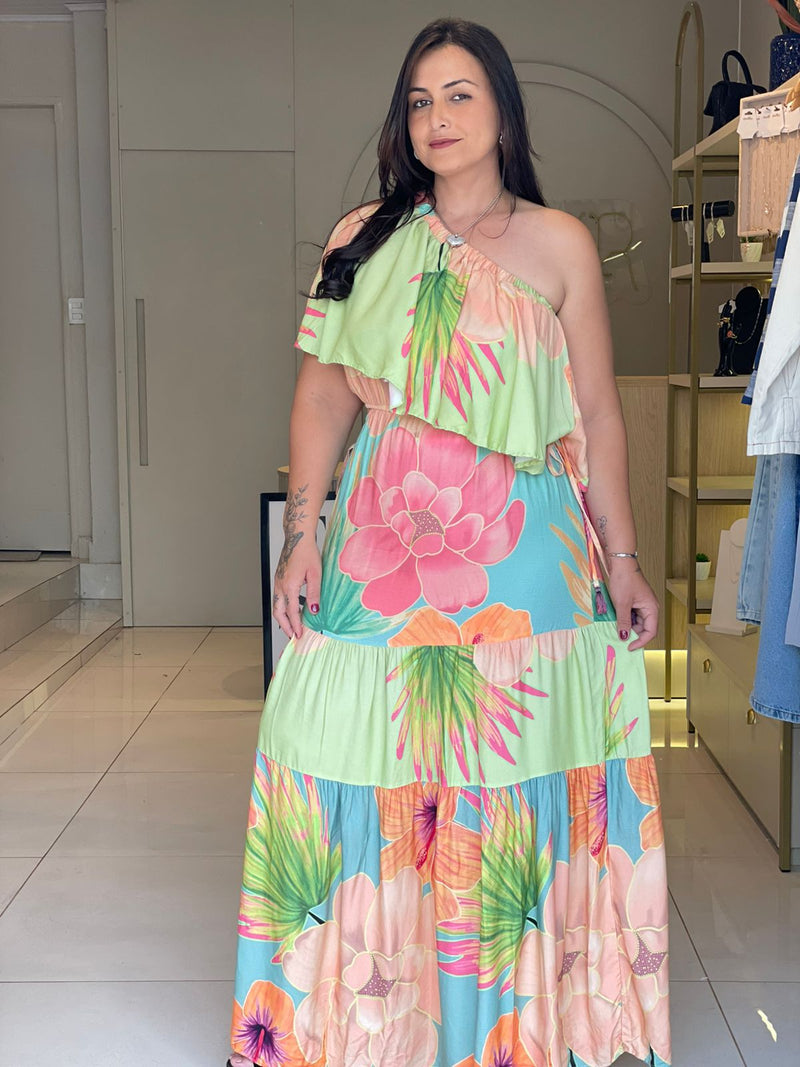 VESTIDO FLORIDO PEÇA ÚNICA