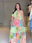 VESTIDO FLORIDO PEÇA ÚNICA