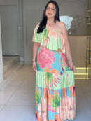 VESTIDO FLORIDO PEÇA ÚNICA